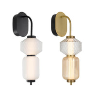 Torso Indoor LED Wall Light in Black or Brass