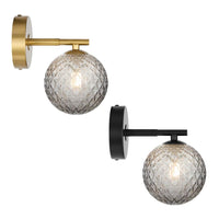 Felton Indoor Wall Light 1Lt in Antique Gold or Black
