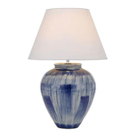 Jamie Table Lamp Blue/White JAMIE TL-BLWH Telbix Lighting