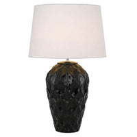 Madrid Ceramic Table Lamp in Black and White