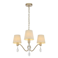 Malvern 3Lt Pendant Light in Antique Silver