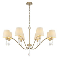 Malvern 8Lt Pendant Light in Antique Silver