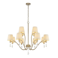 Malvern 12Lt Pendant Light in Antique Silver