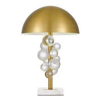 Narvik Table Lamp Antique Gold NARVIK TL-AGCL Telbix Lighting