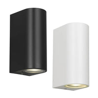 Eos II Outdoor Up/Down Wall Light in Black or White