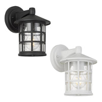 Nadira Outdoor Wall Light in Black, White