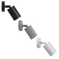 Peak Exterior Wall Light 1lt in Black, Silver or White