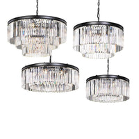 Serene Pendant Light Round 6Lt/8Lt/9Lt/16Lt in Black