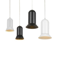 Parker LED Pendant Light in Black or White (Small or Medium)