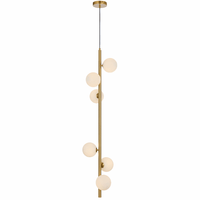 Elson 6Lt Pendant Light in Antique Gold or Black