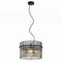 Quilo Pendant Light in Black and Smoke