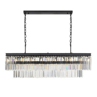 Serene Pendant Light 13Lt Rectangular in Black