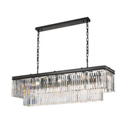 Serene Pendant Light 13Lt Rectangular in Black