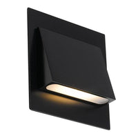 Brea Square LED Stair Light 3w 3000k/5000k in Black