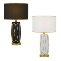 Pastor Table Lamp in Black or White