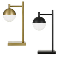 Basilo Table Lamp in Antique Gold or Black