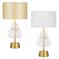 Melania Table Lamp in Gold or Gold/White