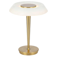 Teatro LED Table Lamp Antique Gold, Nickel TEATRO TL Telbix Lighting