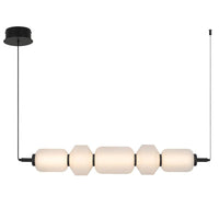 Torso LED Pendant Lamp 5Lt 26w in Black or Brass