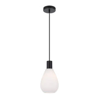 Tresor Pendant Light in Black and Opal Matt