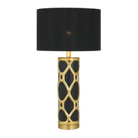 Vilma Table Lamp Black, White VILMA TL Telbix Lighting