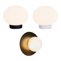 origi Indoor Wall Light in Black or White w/ Optional Mounting Disc