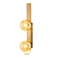 Belgrave Double Indoor Wall Light in Antique Brass