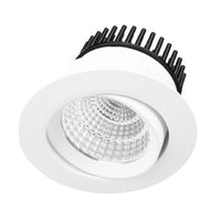 76mm Gimble LED Downlight 8.5w Black, White 3k, 4k RDA8 Trend Lighting (10 Pack)