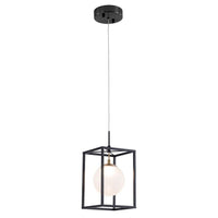 Franco LED Pendant Light Square in Black and Gold