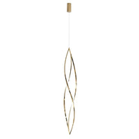 Spear LED Pendant Light in Gold