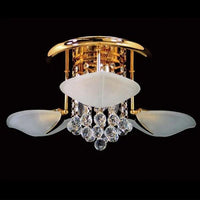 Asfour Crystal 3+3Lt Close to Ceiling (CTC) Light in Chrome or Gold