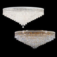 Asfour Crystal 12Lt Close to Ceiling (CTC) Light in Chrome or Gold