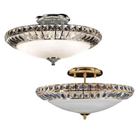 Asfour Crystal 6Lt Close to Ceiling (CTC) Light in Chrome or Gold