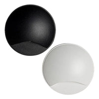 Kroll 1 Outdoor LED Wall Light in Black or White