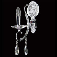 Asfour Crystal Wall Light in Chrome or Gold