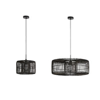 Hedula Pendant Light in Matt Black, Matt Brass