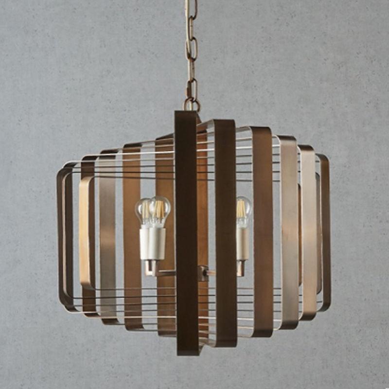 Bronte Pendant Light 4x40w E14 in Brass - The Lighting Outlet
