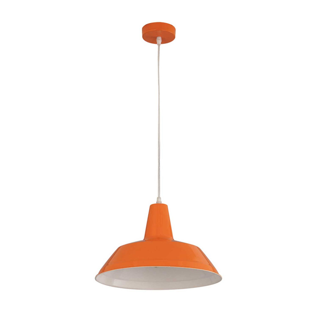 Divo Series Pendant Light Angled Dome Steel E27 - The Lighting Outlet