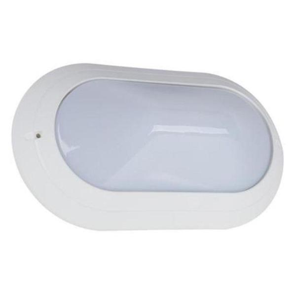 Domus Lighting | 18481 | Outdoor Wall Light Large Oval Plain in White ...