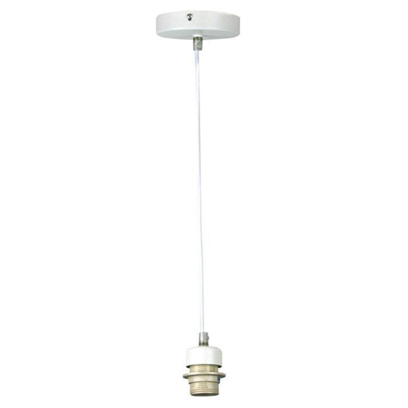 White ceiling store pendant fitting