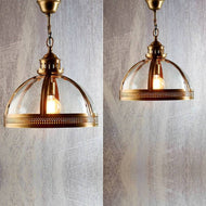 Winston Glass Pendant Light 1x60w E27 in Small or Large Emac & Lawton Lighting - ELCITFR3790, ELCITFR4482